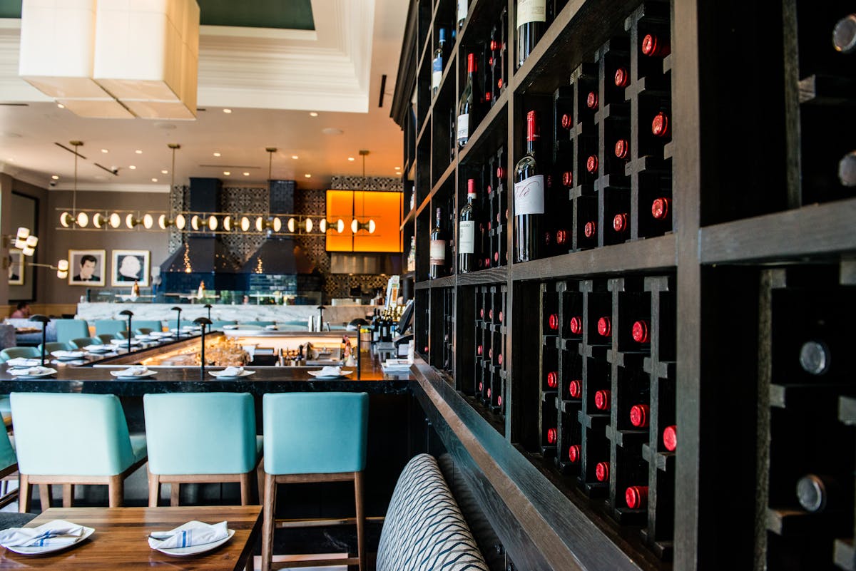 a wine stand