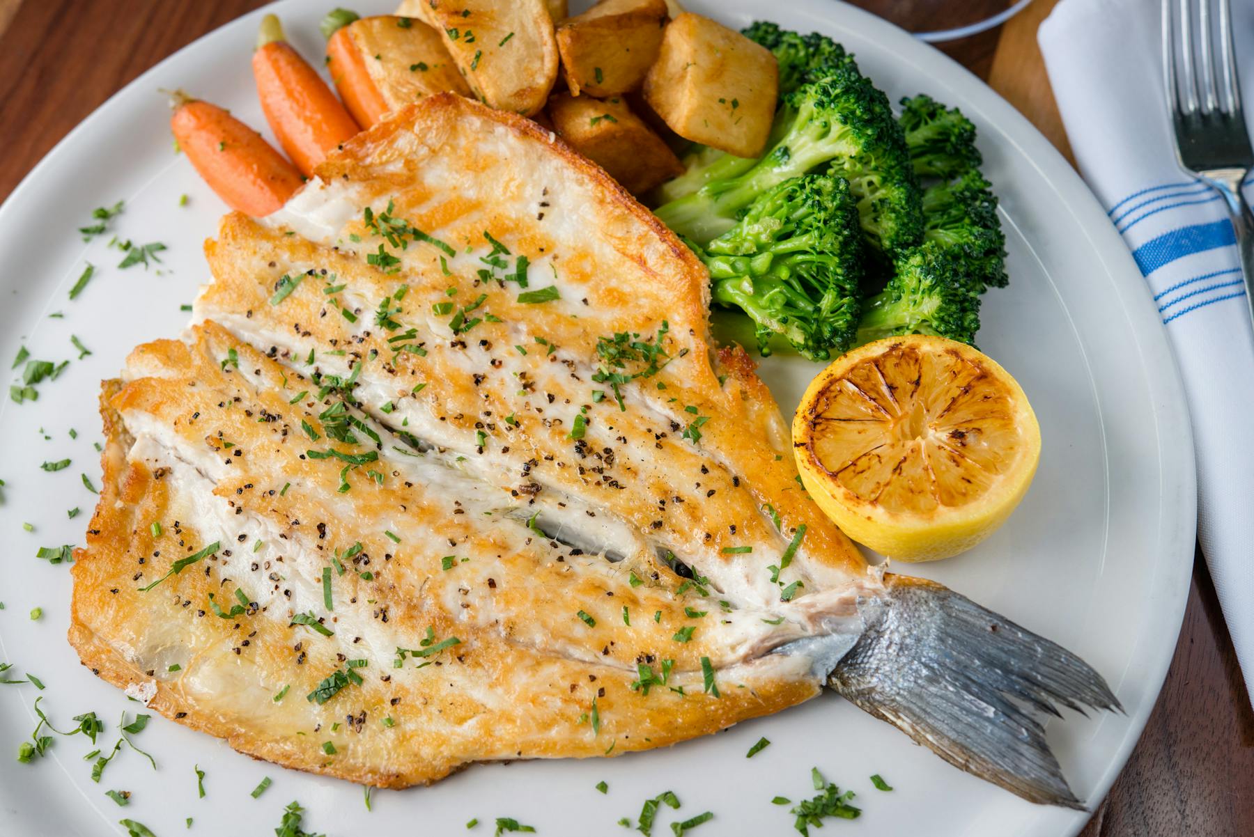 a plate of food with broccoli