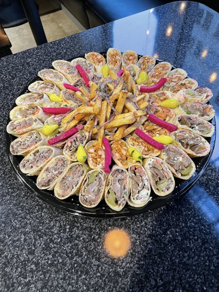 Arabic Style Wraps Platter Anwars Kitchen Authentic Mediterranean