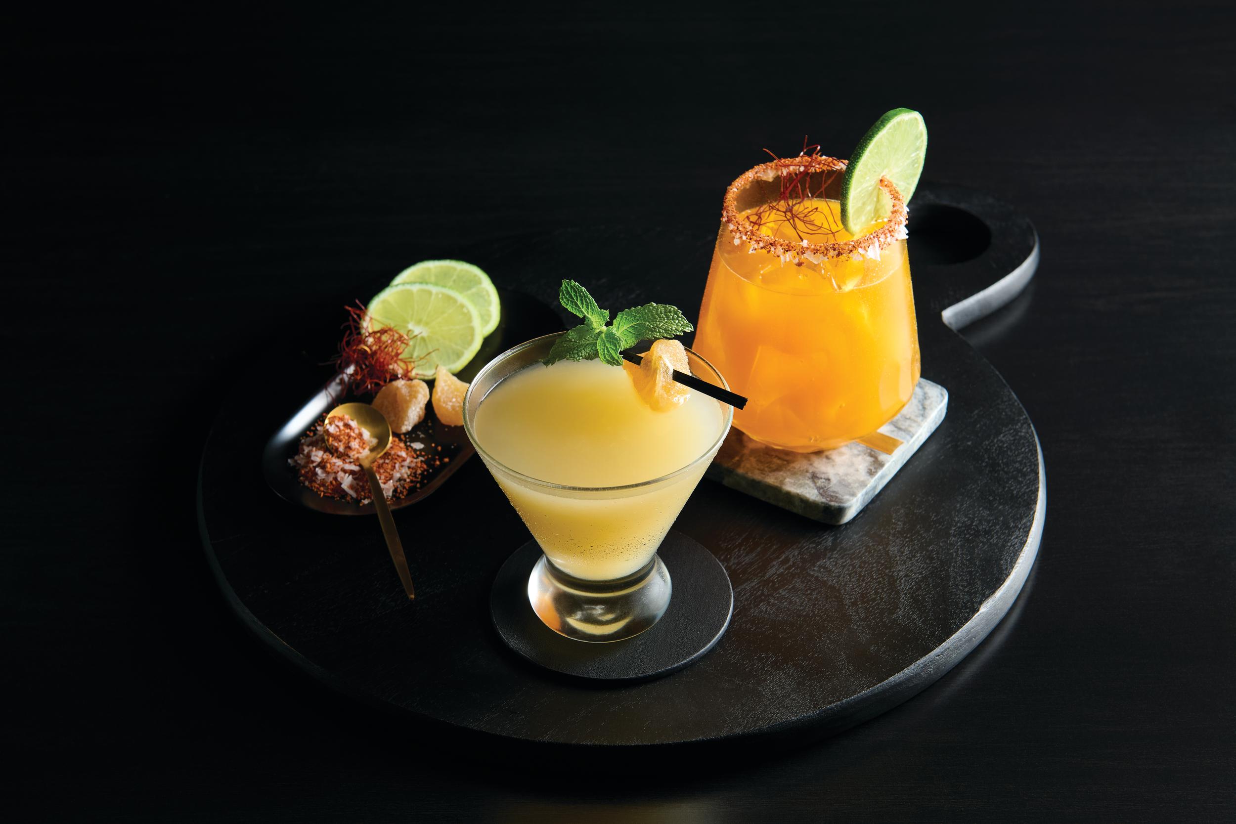 No Side Sipping and You Mango Me Hot Mocktails