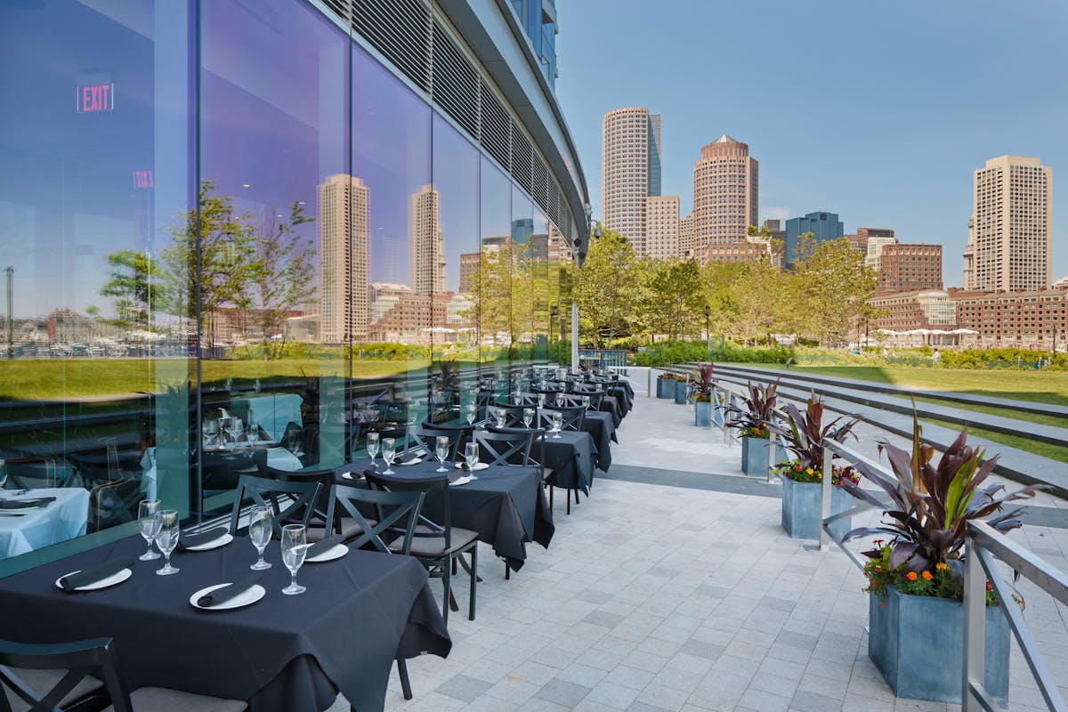 outdoor dining area