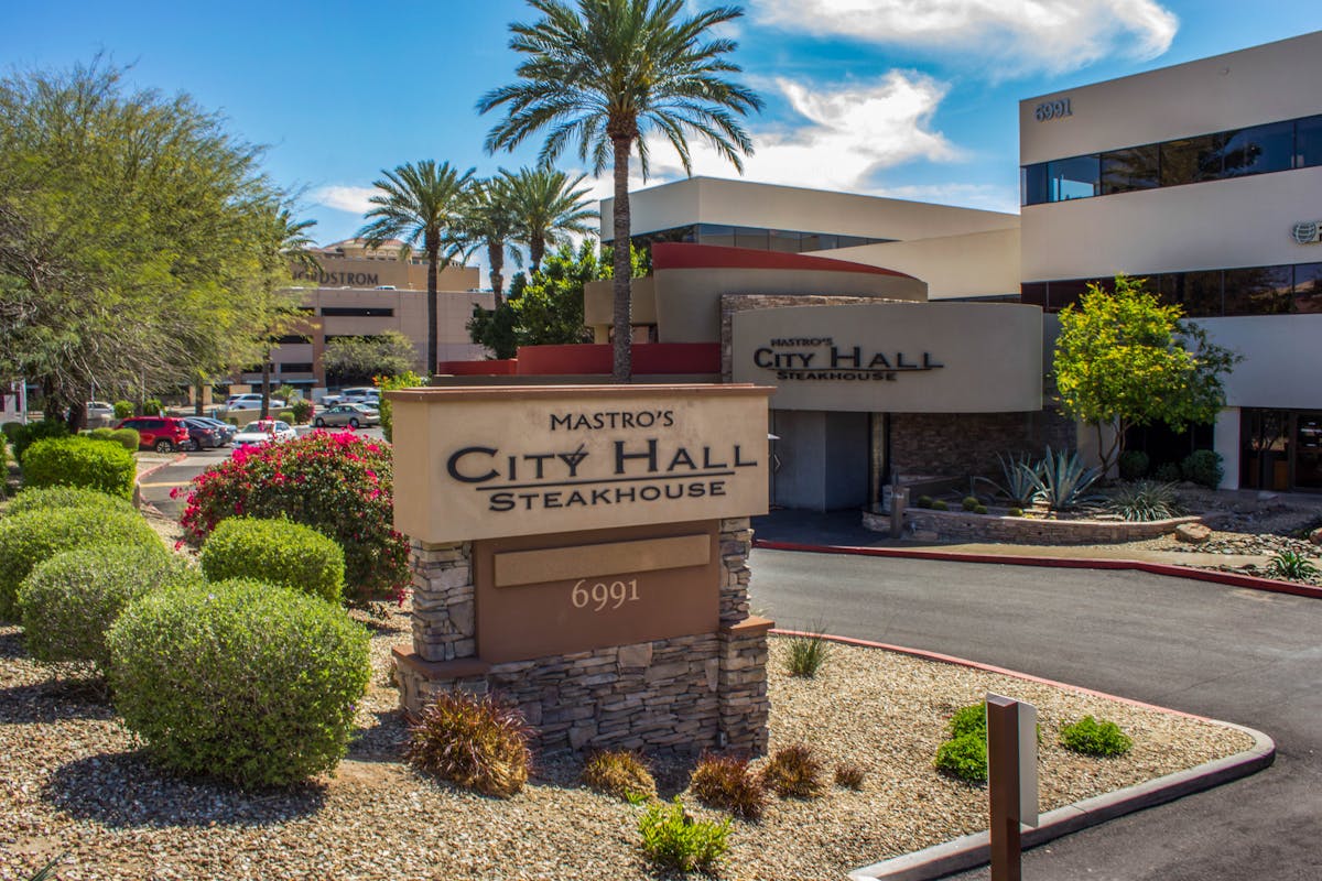 a restaurant building entrance