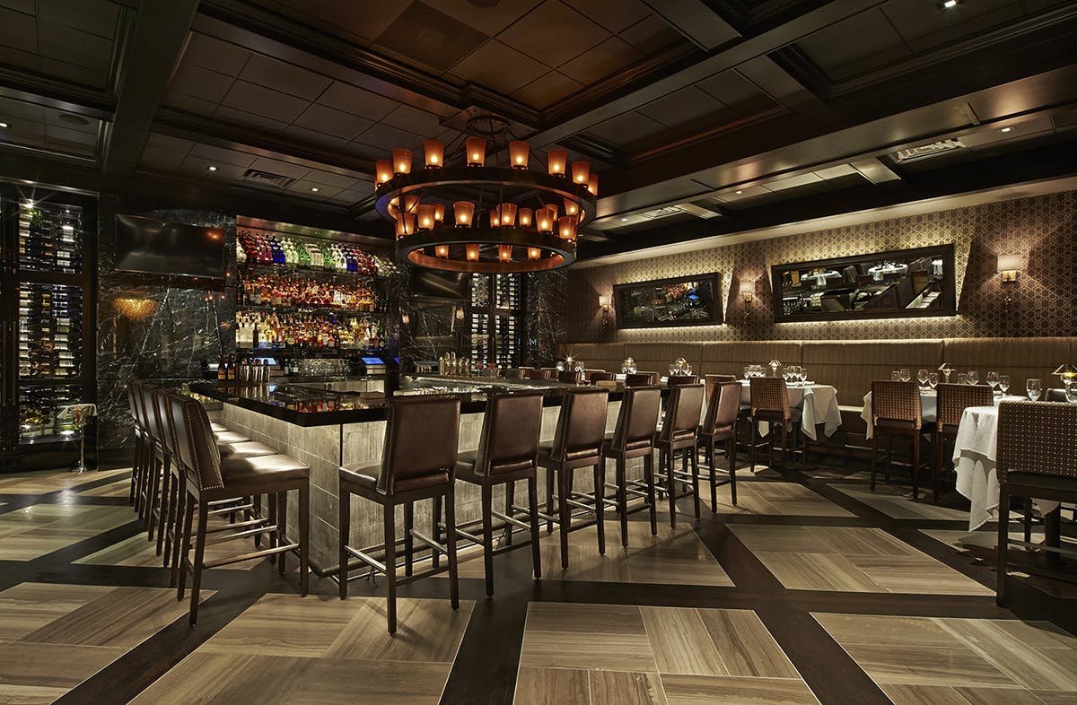 a bar area