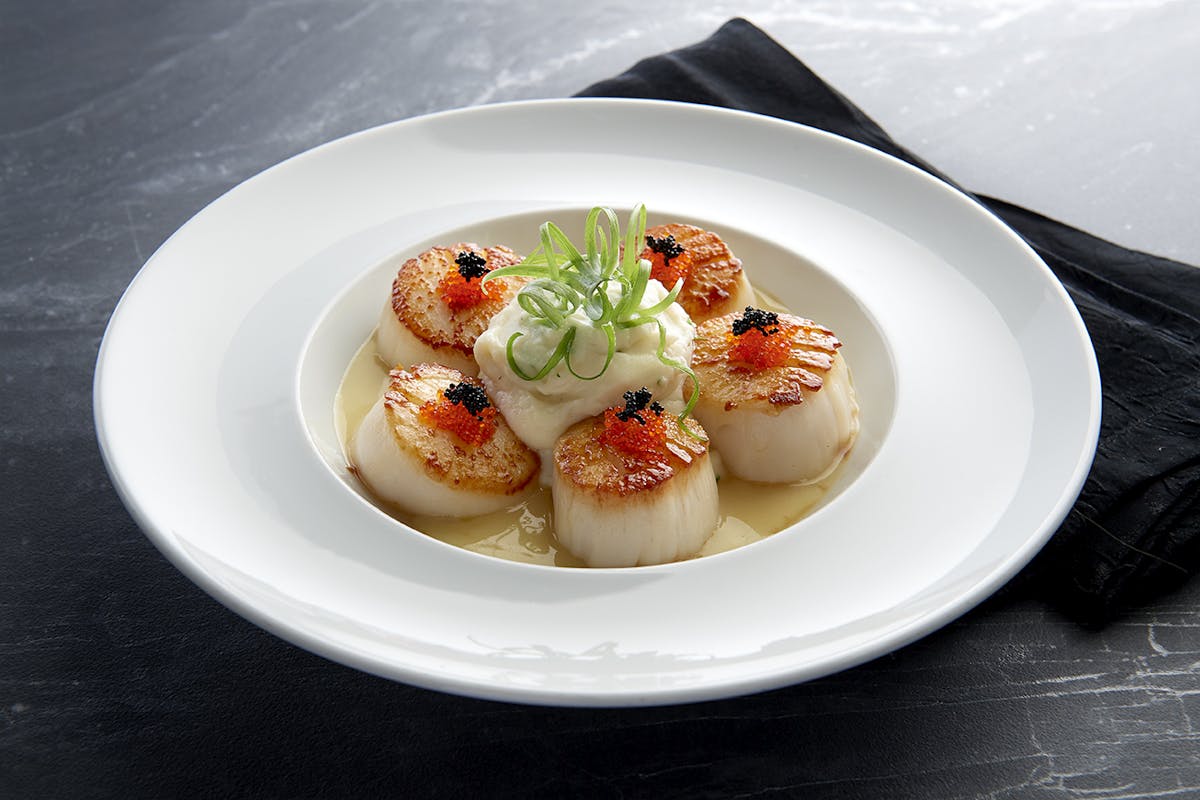 a plate of food on a table