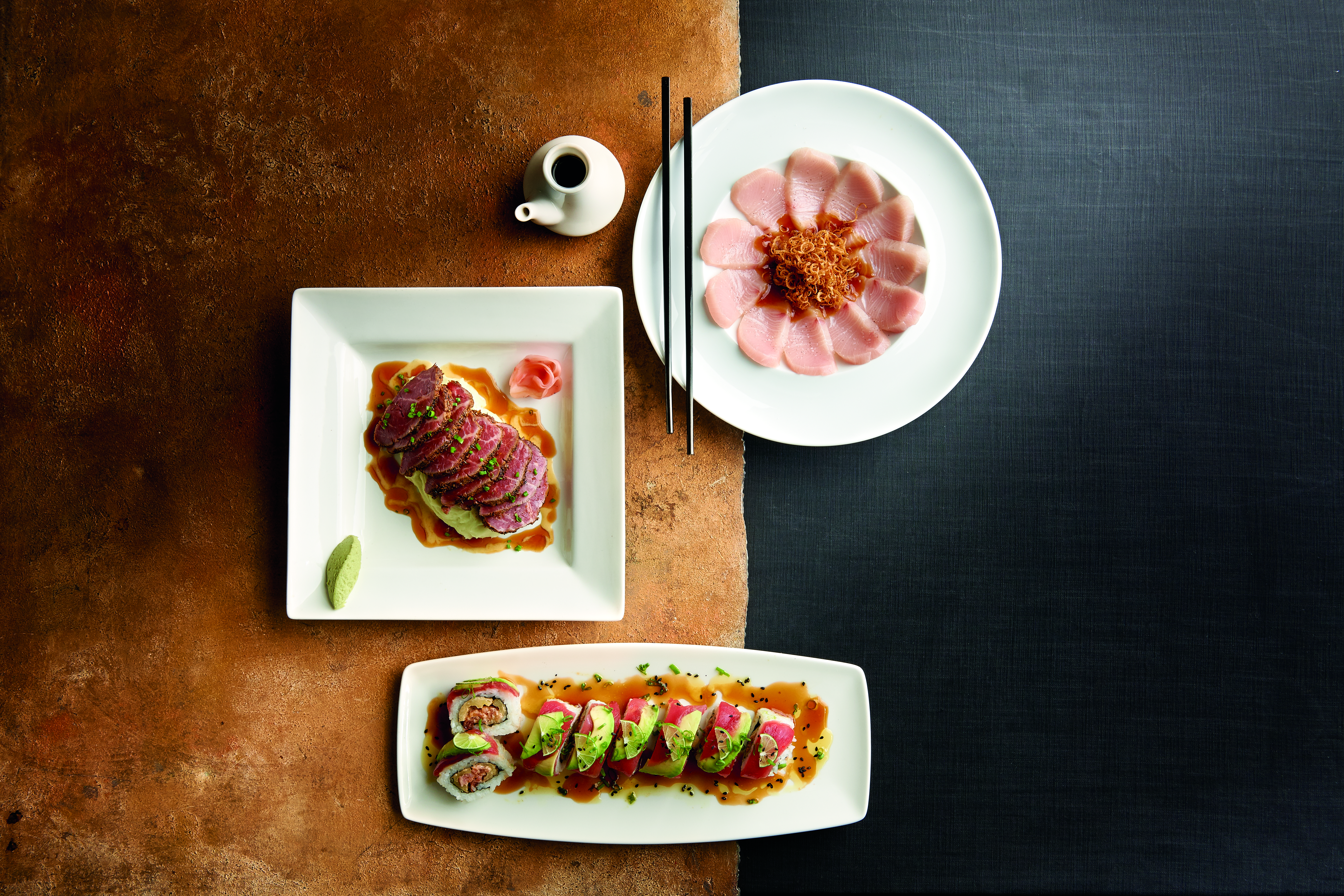 a plate of food on a table