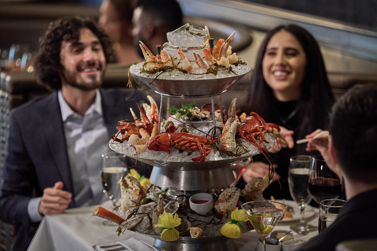 a plate of food on a table