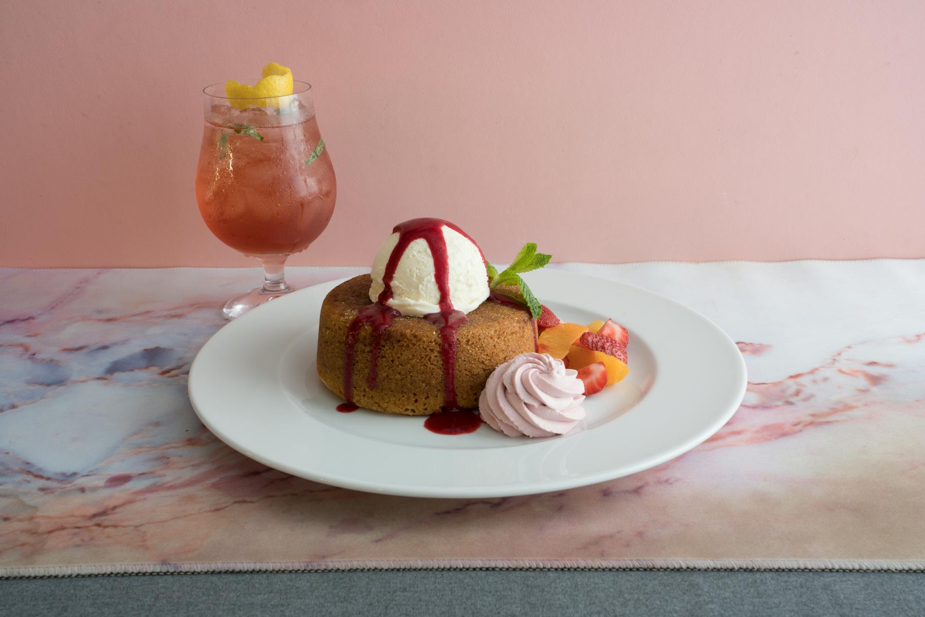 a slice of cake on a plate