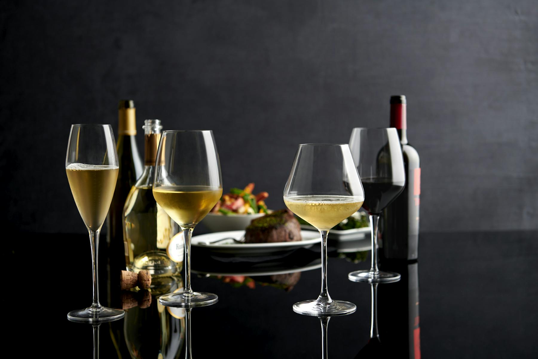 a glass of wine