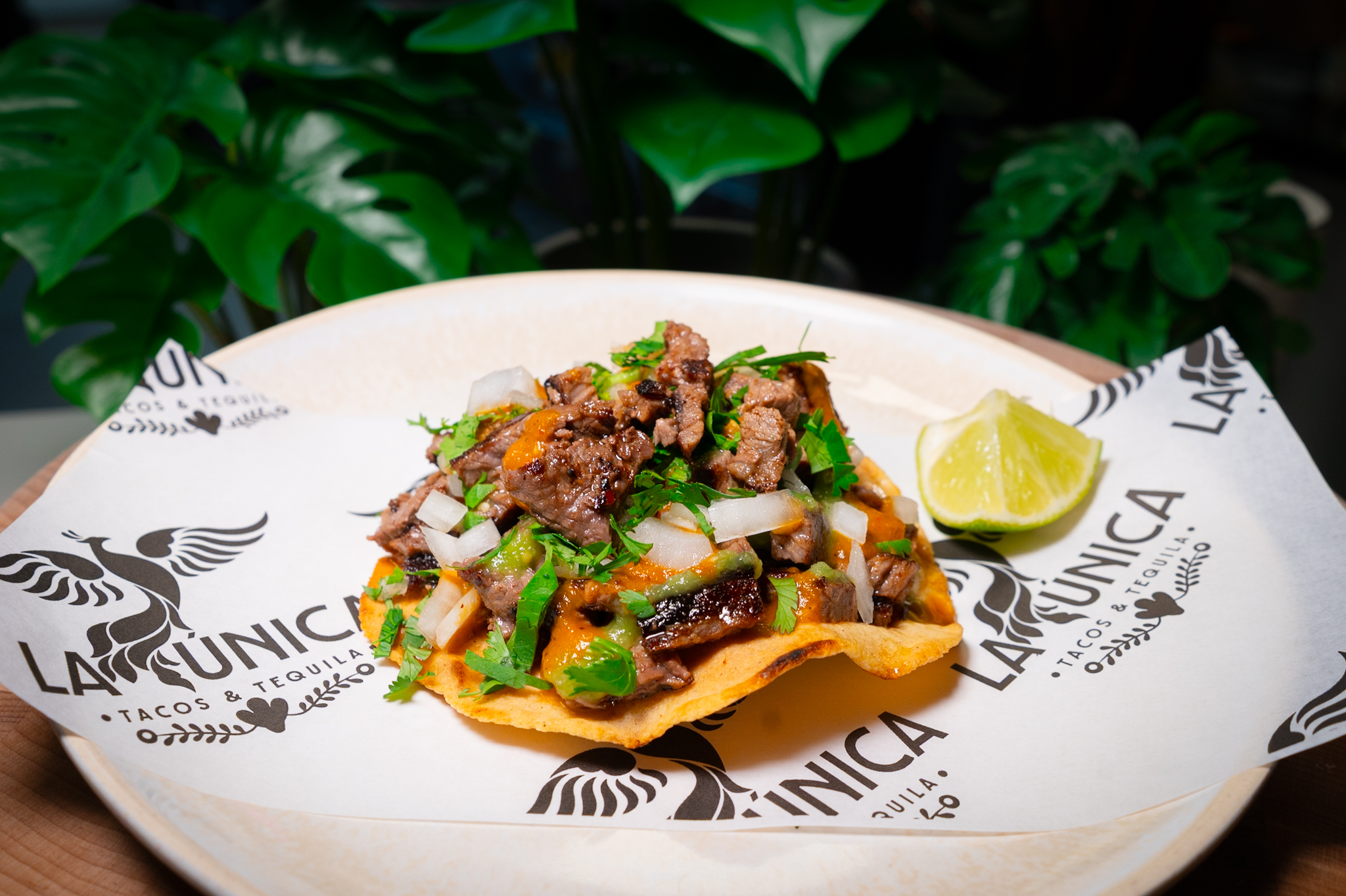 a plate of food on a table