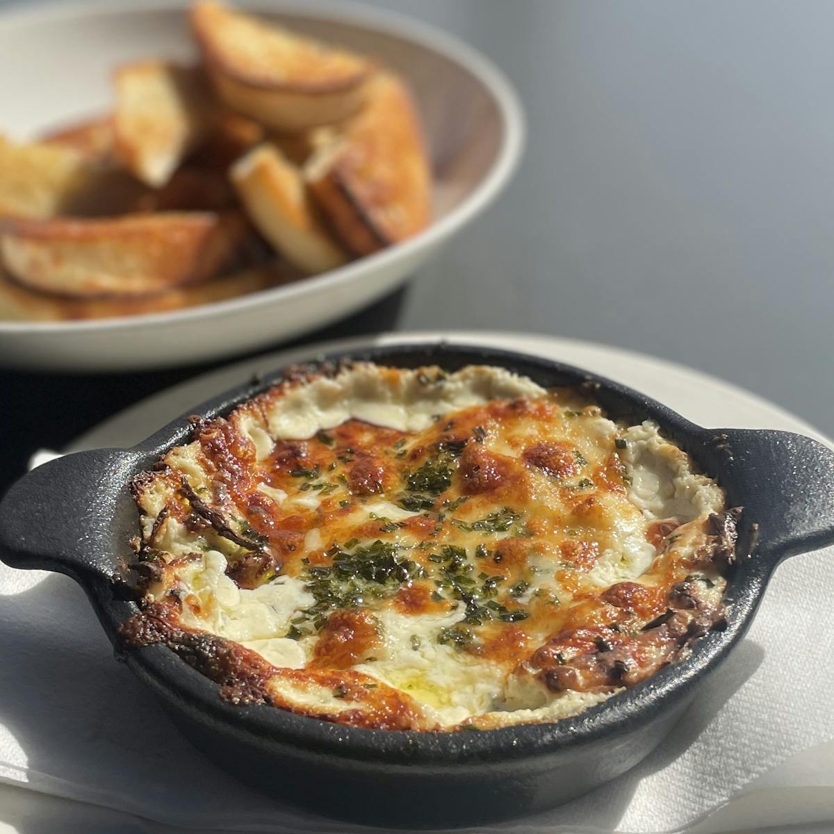 a pan of food on a plate