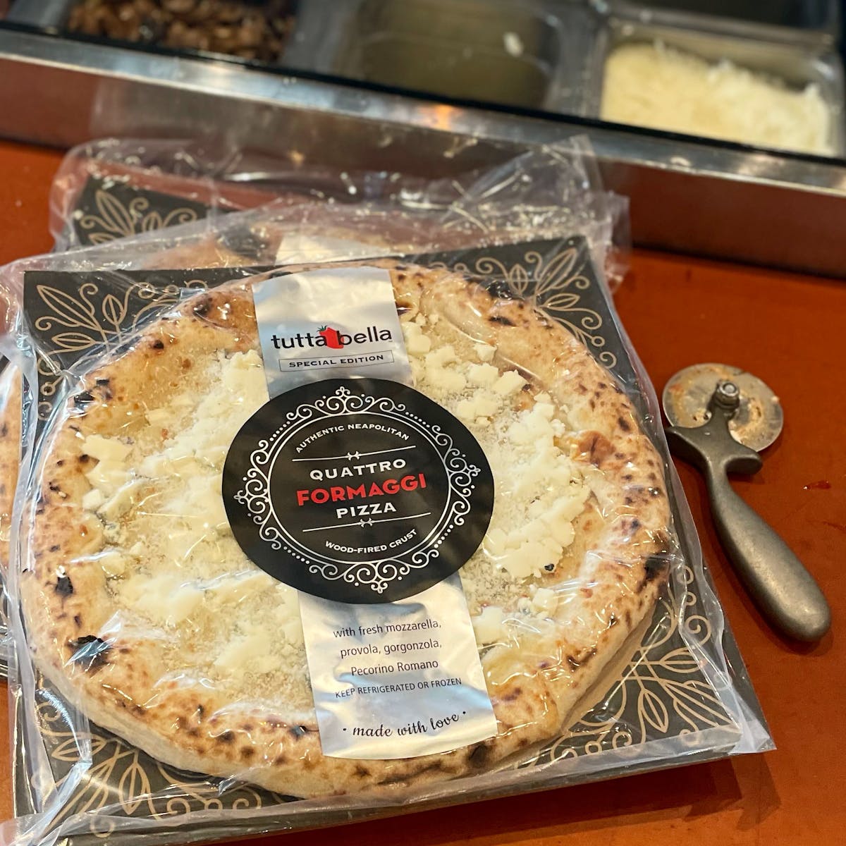 a cake sitting on top of a pan on a table