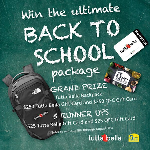 Get ready for Back To School with Tutta Bella and QFC Tutta Bella Pizza Restaurant in WA