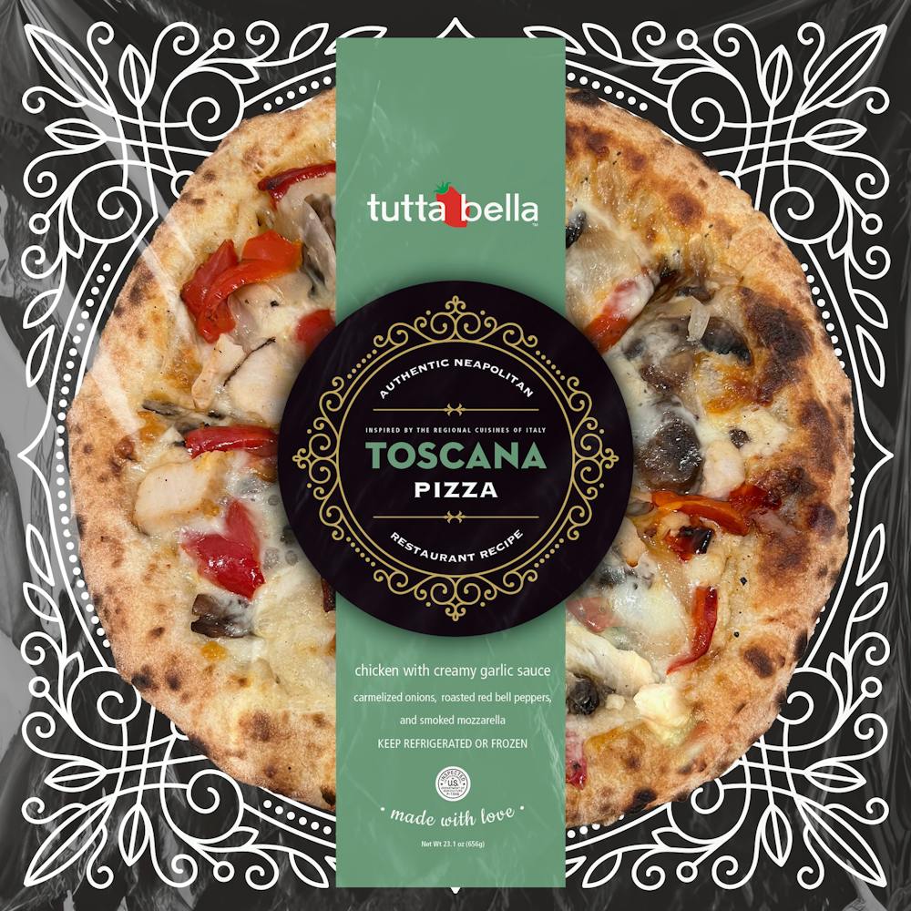 a pizza sitting on top of a table