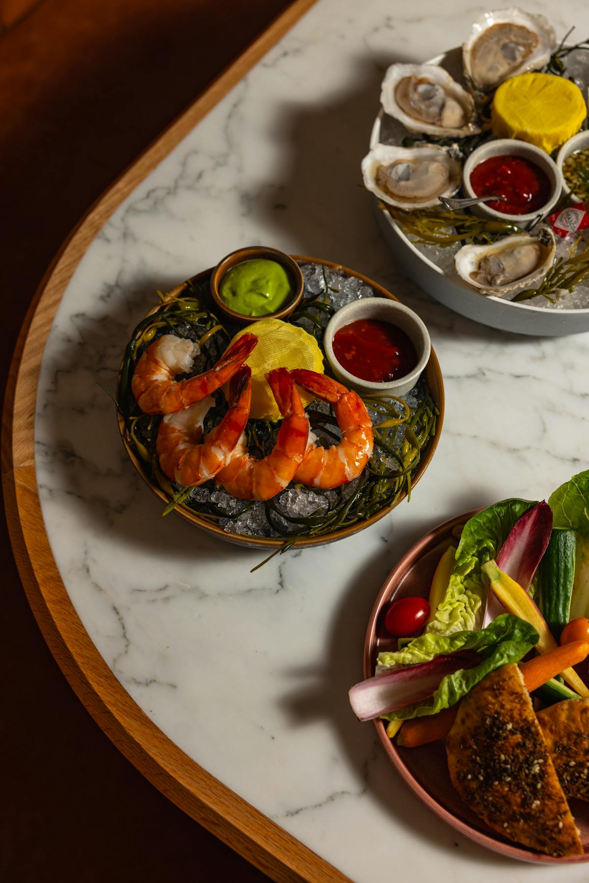 a plate of food on a table
