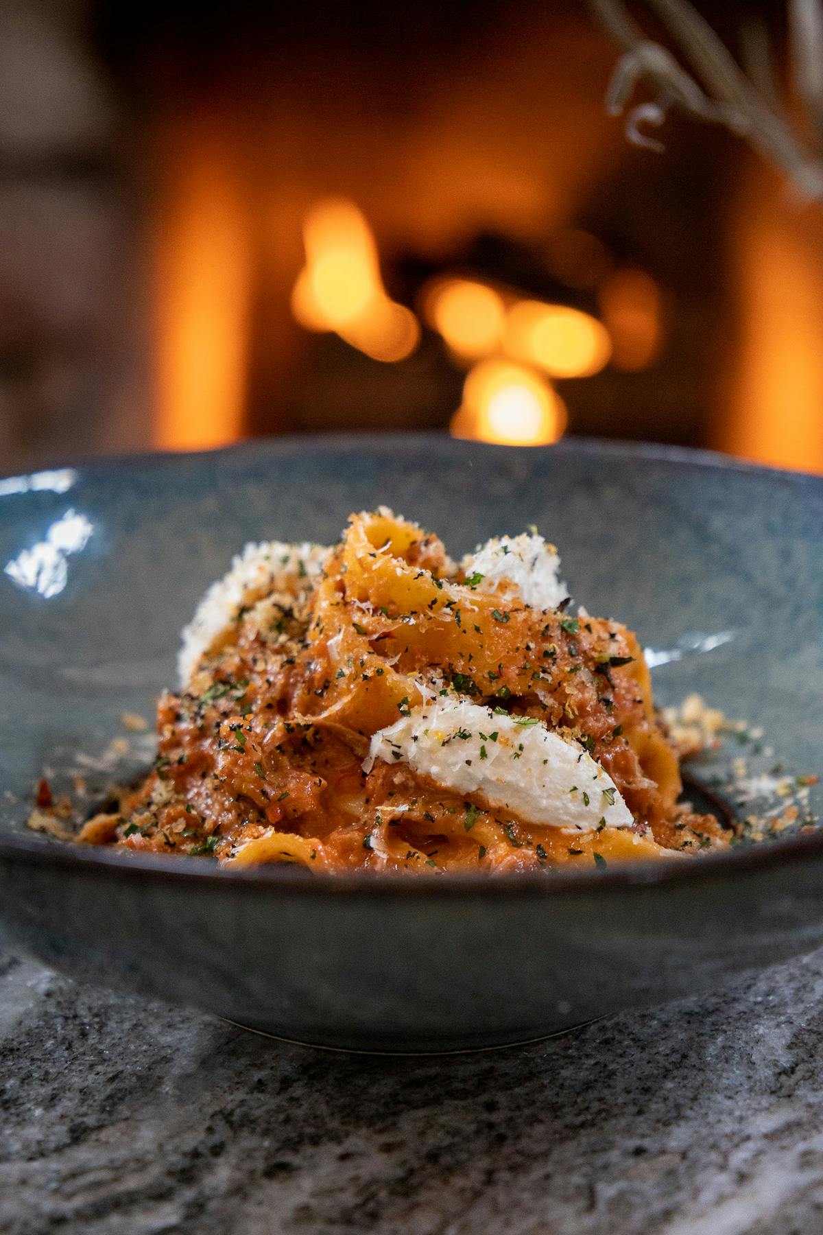 a bowl of food on a plate