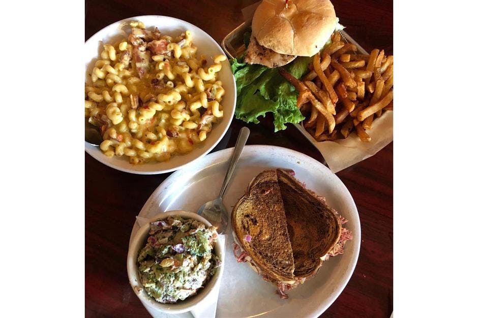 a plate of food on a table