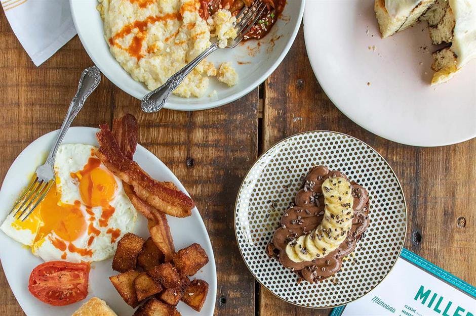 a plate of food on a table