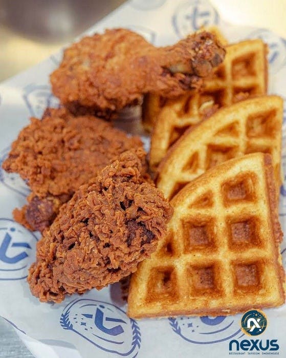 a close up of a plate of food