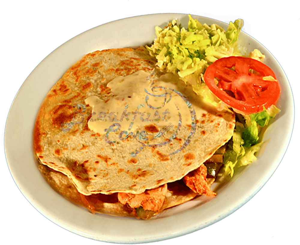 a plate of food on a table