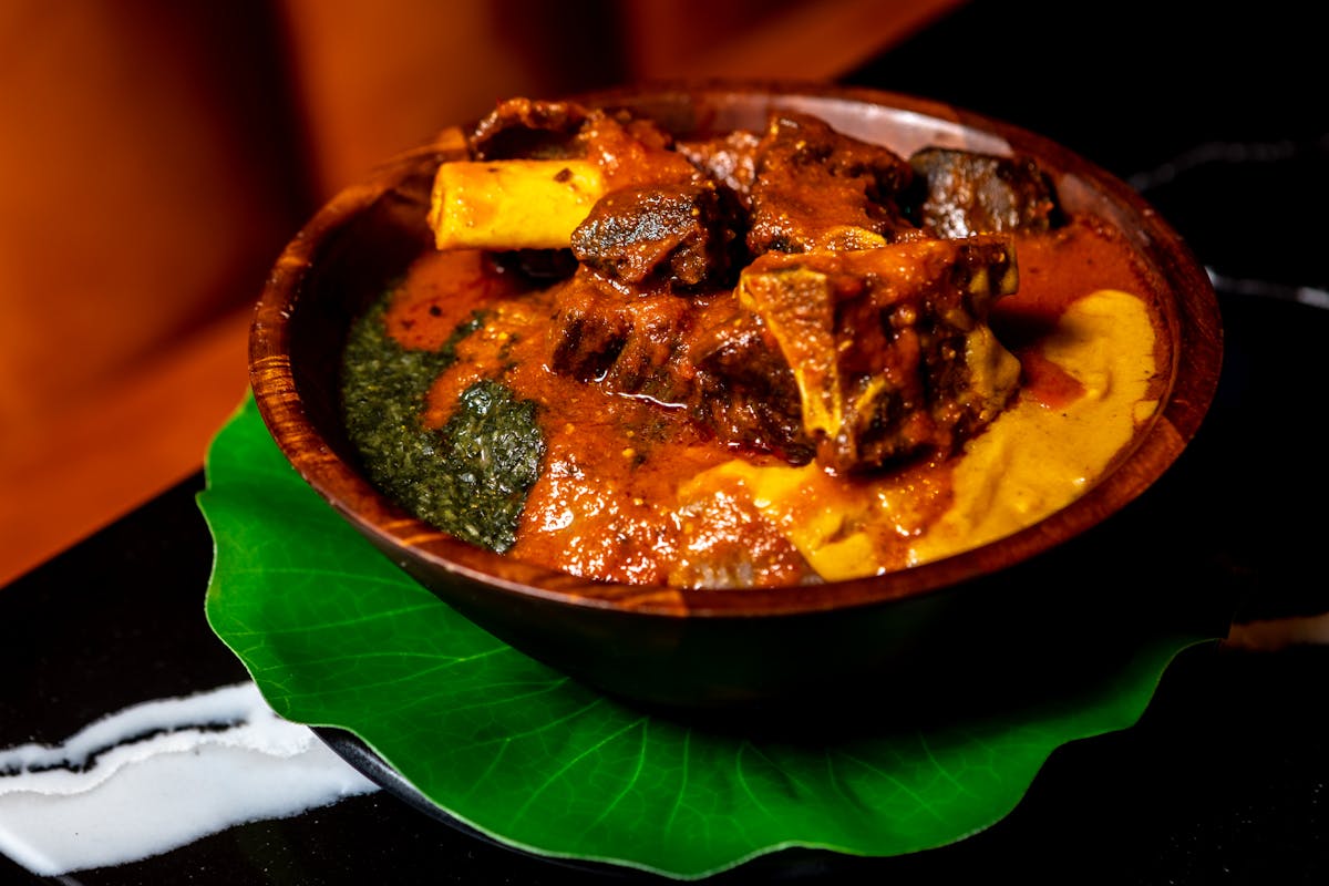 a bowl of food on a plate