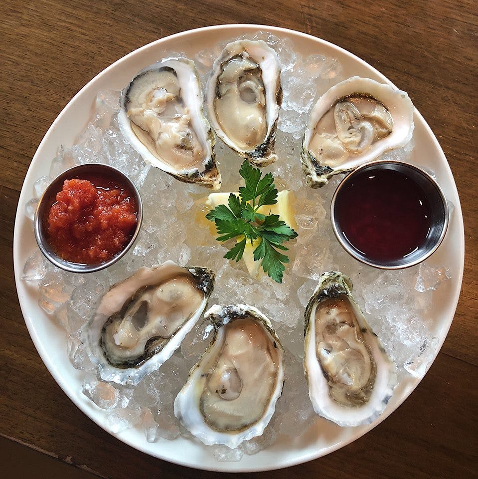 a plate of food on a table