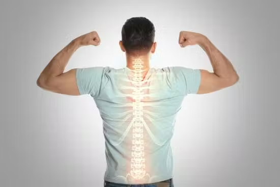 man with healthy back