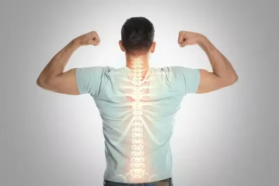 man with healthy back
