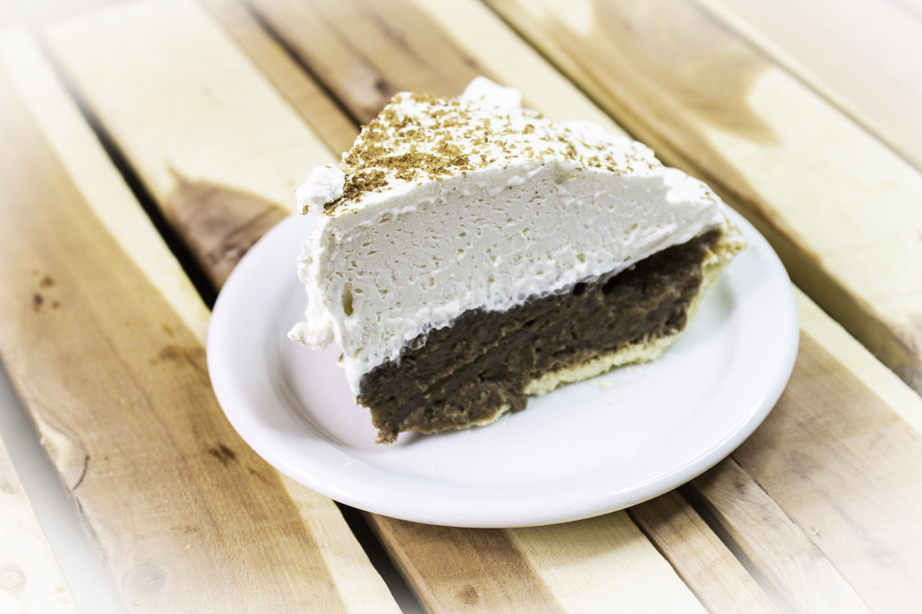 a piece of cake on a plate