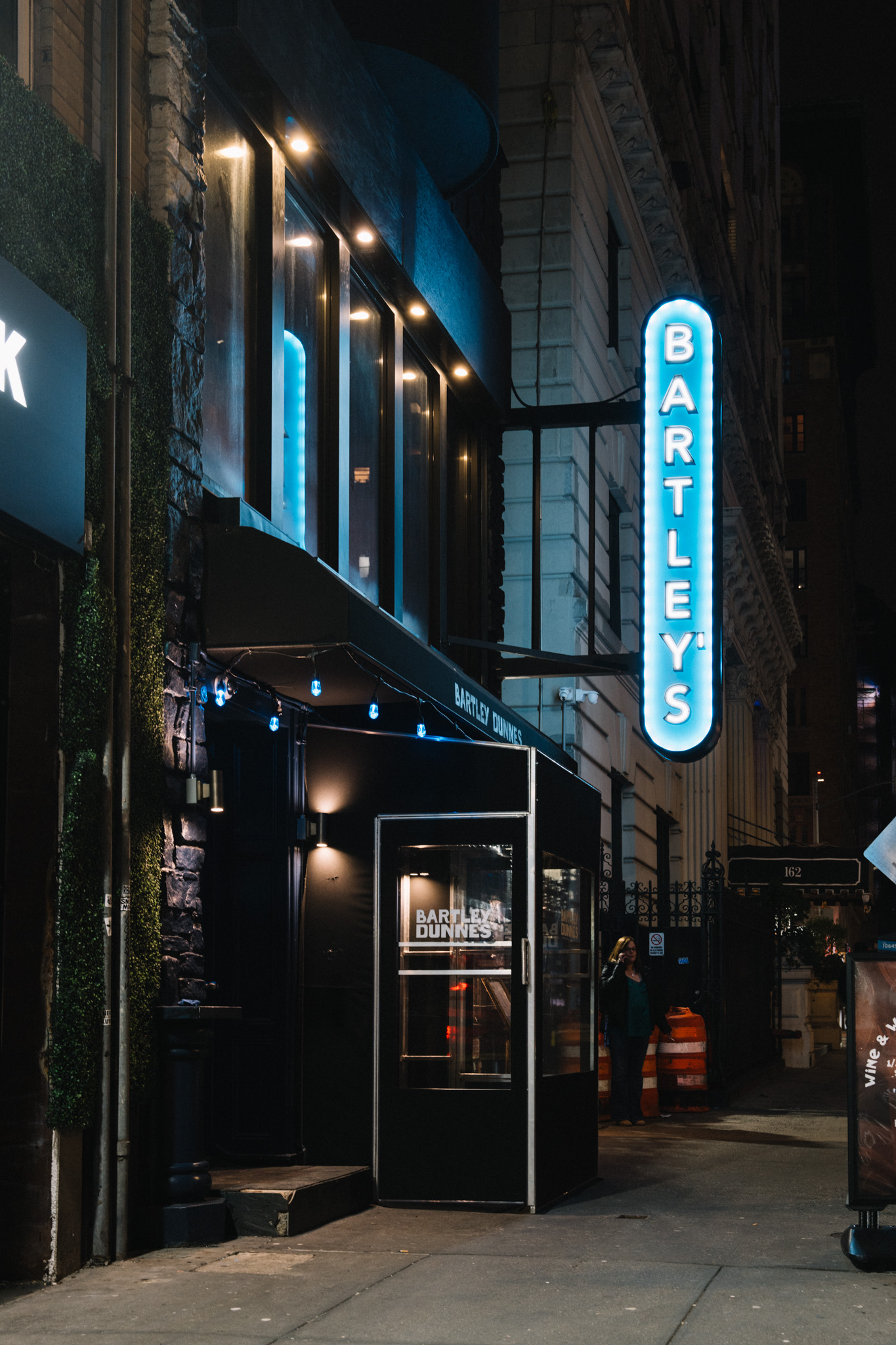 a close up of a busy city street
