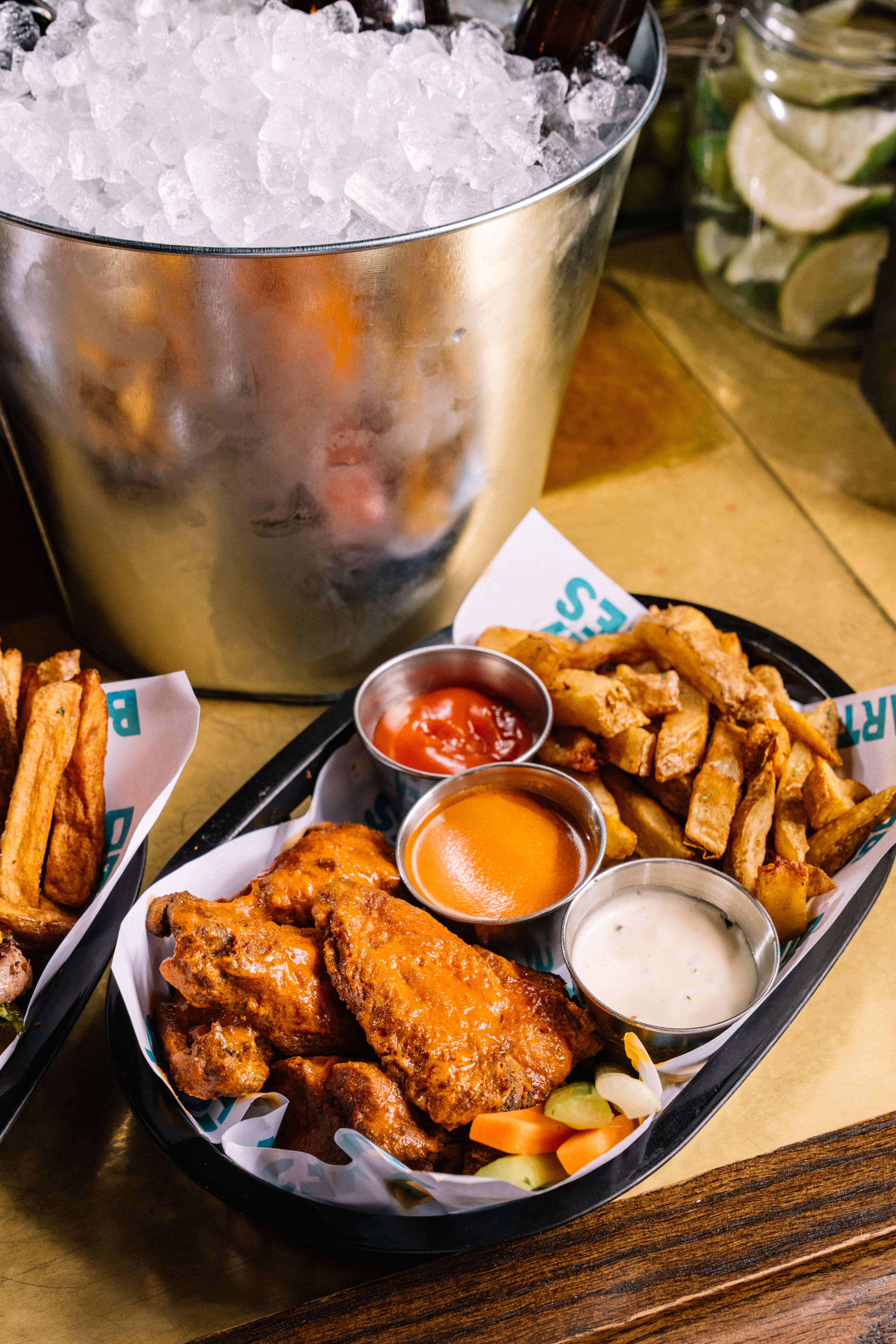 wings, fries and bucket specials