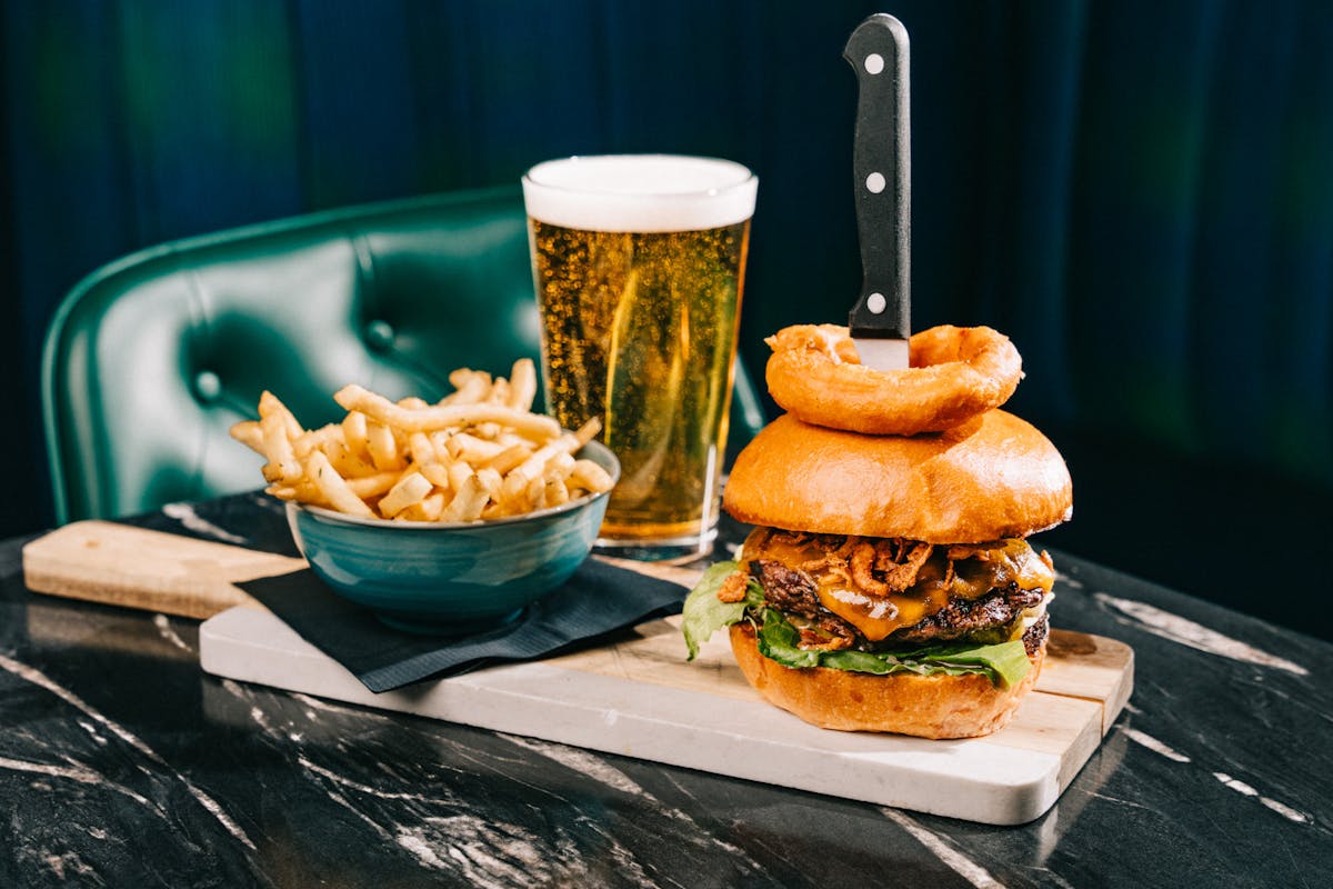 a sandwich sitting on top of a table